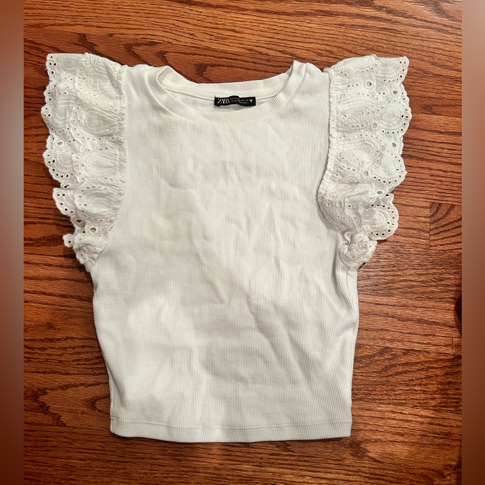 White Zara shirt